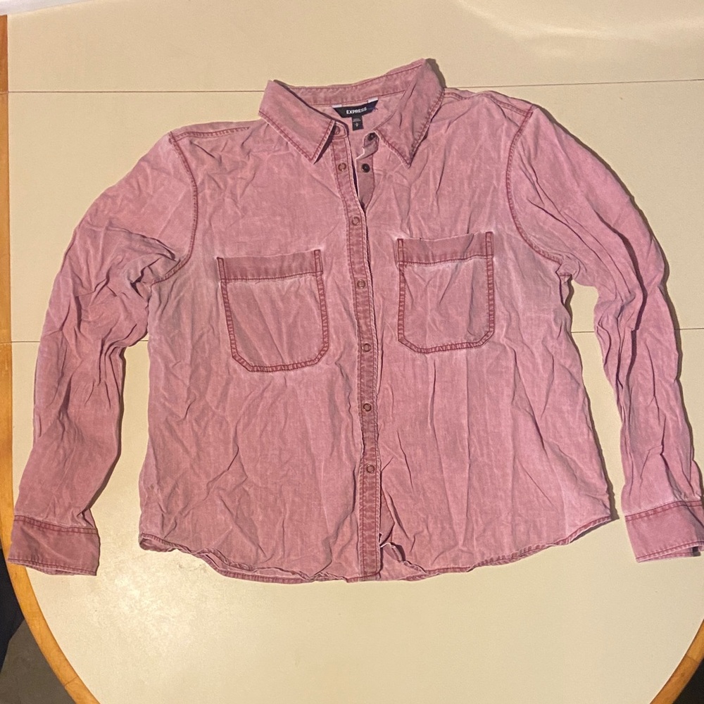 Express Rose Button-Up Shirt